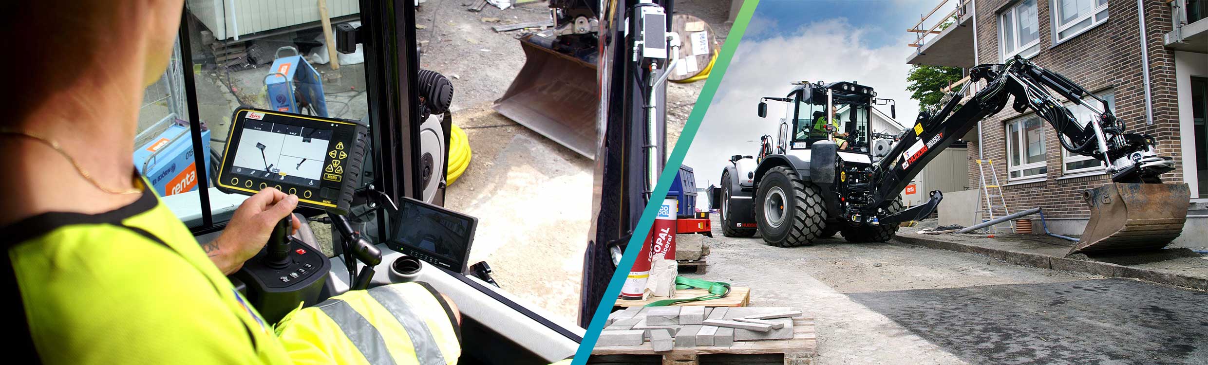 Leica Geosystems and Huddig collaborate to launch a new 3D machine control solution for their backhoe loaders